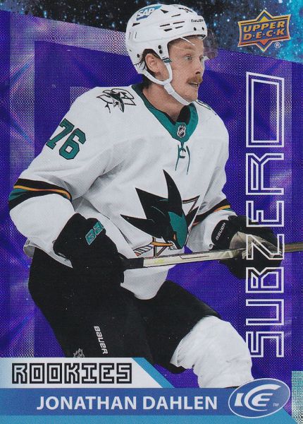 insert RC karta JONATHAN DAHLEN 21-22 UD Ice Subzero Rookies číslo SZ-28